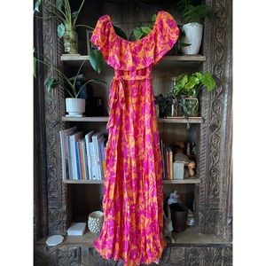 Tropical Print Dress